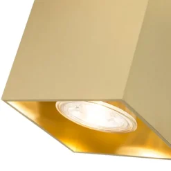 QAZQA Design-Aufbaustrahler Gold GU10 50mm - Qubo