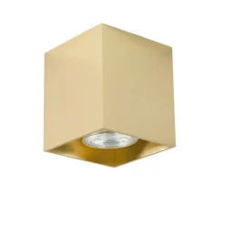 QAZQA Design-Aufbaustrahler Gold GU10 50mm - Qubo