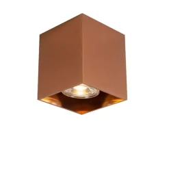 QAZQA Design-Aufbaustrahler Kupfer GU10 50mm - Qubo