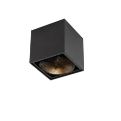 QAZQA Design-Aufbaustrahler schwarz GU10 111mm - Box Honey