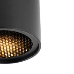 QAZQA Design-Aufbaustrahler schwarz GU10 50mm - Tubo Honey