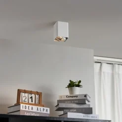 QAZQA Design-Aufbaustrahler Weiß GU10 70mm dreh- und schwenkbar - Vox