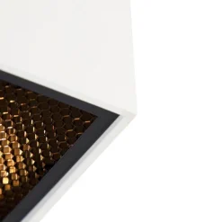 QAZQA Design-Aufbaustrahler weiß GU10 50mm - Qubo Honey