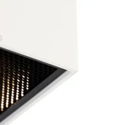 QAZQA Design-Aufbaustrahler weiß GU10 111mm - Box Honey