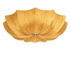 Kinder QAZQA Design-Deckenlampe Gold Silk 52 cm 3-flammig - Plu