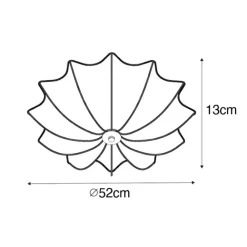 Kinder QAZQA Design-Deckenlampe Gold Silk 52 cm 3-flammig - Plu