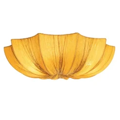 Kinder QAZQA Design-Deckenlampe Gold Silk 52 cm 3-flammig - Plu
