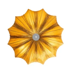Kinder QAZQA Design-Deckenlampe Gold Silk 52 cm 3-flammig - Plu