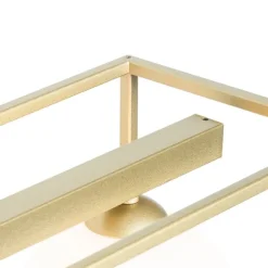 QAZQA Design-Deckenleuchte Gold mit weißen 4-Lichtern - Aniek