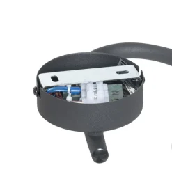 QAZQA Design-Deckenleuchte Schwarz mit Gold 3-flammig rund - Noud