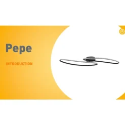 QAZQA Design-Deckenleuchte Schwarz 100cm inkl. LED 3-Stufen-Dimmbar 2-flammig - Pepe