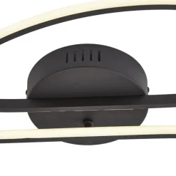 QAZQA Design-Deckenleuchte Schwarz 100cm inkl. LED 3-Stufen-Dimmbar 2-flammig - Pepe