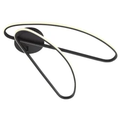 QAZQA Design-Deckenleuchte Schwarz 100cm inkl. LED 3-Stufen-Dimmbar 2-flammig - Pepe