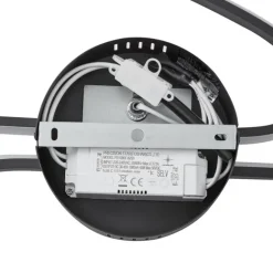 QAZQA Design-Deckenleuchte Schwarz 100cm inkl. LED 3-Stufen-Dimmbar 2-flammig - Pepe