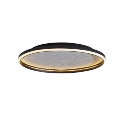 QAZQA Design-Deckenleuchte Schwarz mit Filz inkl. LED 3-Stufen-Dimmbar - Xavi Felt