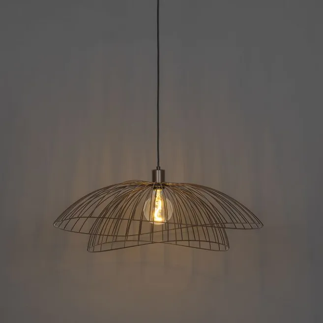 QAZQA Design-Hängelampe Bronze 45 cm - Pua