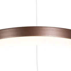 QAZQA Design-Hängelampe Bronze 40 cm inkl. LED 3-stufig dimmbar - Anello