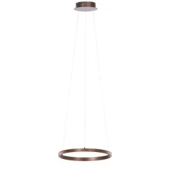 QAZQA Design-Hängelampe Bronze 40 cm inkl. LED 3-stufig dimmbar - Anello
