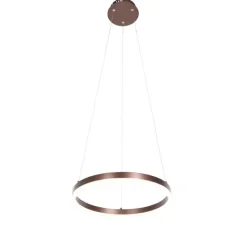 QAZQA Design-Hängelampe Bronze 40 cm inkl. LED 3-stufig dimmbar - Anello