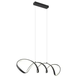 QAZQA Design-Hängelampe schwarz 100 cm inkl. LED 3-Stufen-Dimmbar – Wokkel