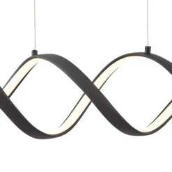 QAZQA Design-Hängelampe schwarz 100 cm inkl. LED 3-Stufen-Dimmbar – Wokkel