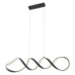 QAZQA Design-Hängelampe schwarz 100 cm inkl. LED 3-Stufen-Dimmbar – Wokkel