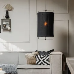 QAZQA Design-Hängelampe schwarz - Rich