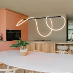 QAZQA Design-Hängelampe schwarz inkl. LED 3-stufig dimmbar - Danisha