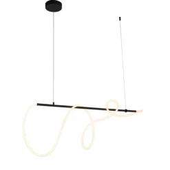 QAZQA Design-Hängelampe schwarz inkl. LED 3-stufig dimmbar - Danisha