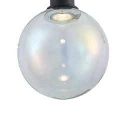 QAZQA Design-Hängelampe schwarz mit Regenbogen-Glas rechteckig 3-flammig - Mallon