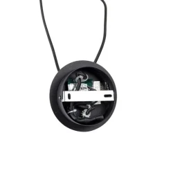 QAZQA Design-Hängelampe schwarz mit Goldglas 2-flammig - Bliss