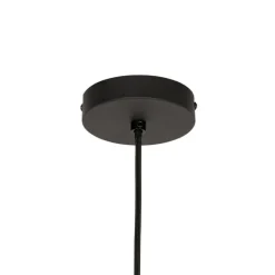 QAZQA Design-Hängelampe schwarz mit goldenem Glas – Bert