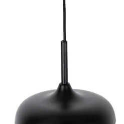 QAZQA Design-Hängelampe schwarz mit Gold und Rauchglas – Kyan