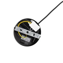 QAZQA Design-Hängelampe schwarz mit Gold und Rauchglas – Kyan