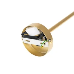 QAZQA Design-Hängelampe Schwarz mit Gold 6-flammig - Sinem