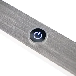 QAZQA Design-Hängelampe Stahl mit Touch-Dimmer inkl. LED - Platin