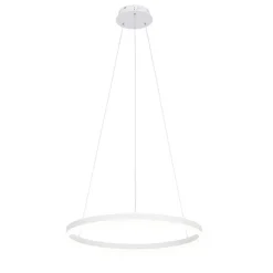 QAZQA Design-Hängelampe weiß 60 cm inkl. LED 3-stufig dimmbar - Anello