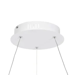 QAZQA Design-Hängelampe weiß 80 cm inkl. LED 3-stufig dimmbar - Anello