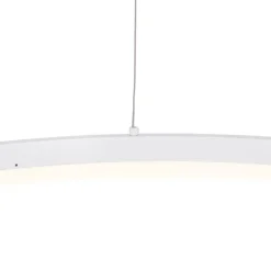 QAZQA Design-Hängelampe weiß 80 cm inkl. LED 3-stufig dimmbar - Anello