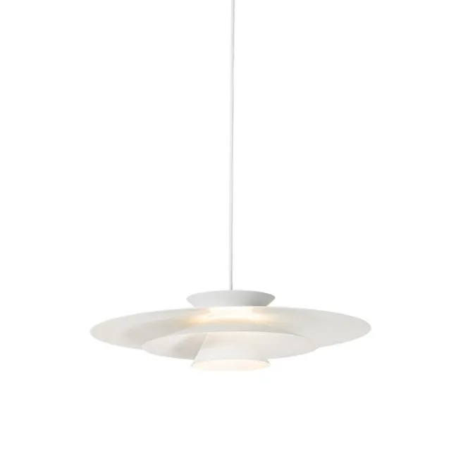 QAZQA Design-Hängelampe weiß inkl. LED 3-stufig dimmbar - Pauline