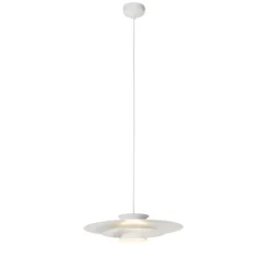 QAZQA Design-Hängelampe weiß inkl. LED 3-stufig dimmbar - Pauline