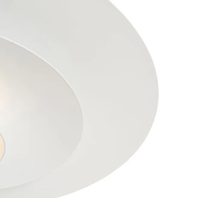 QAZQA Design-Hängelampe weiß inkl. LED 3-stufig dimmbar - Pauline