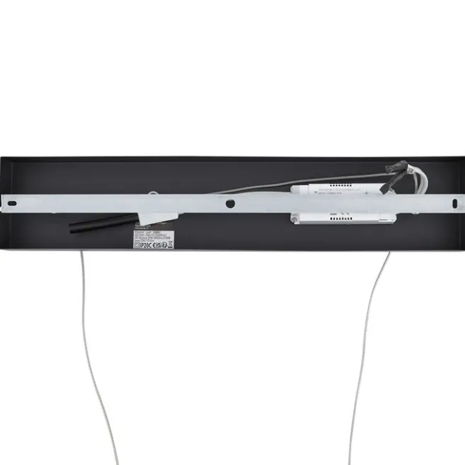 QAZQA Design-Hängelampe X Schwarz mit Gold inkl. LED 3-Stufen-Dimmbar - Joy