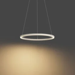 QAZQA Design-Hängeleuchte Beige 60cm inkl. LED 3-Stufen-Dimmbar - Girello