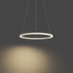 QAZQA Design-Hängeleuchte Beige 60cm inkl. LED 3-Stufen-Dimmbar - Girello
