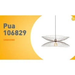 QAZQA Design-Hängeleuchte Dunkelbronze mit doppeltem Schirm - Pua