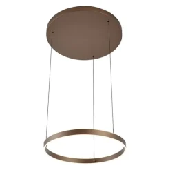 QAZQA Design-Hängeleuchte Dunkelbronze 3-Stufen-Dimmbar - Titmus