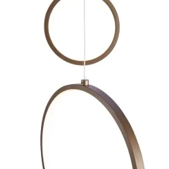 QAZQA Design-Hängeleuchte Dunkelbronze 9-flammig inkl. LED 3-Stufen-Dimmbar - Vide Anella