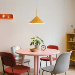 QAZQA Design-Hängeleuchte Gelb Dreieck - Triangolo