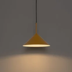QAZQA Design-Hängeleuchte Gelb Dreieck - Triangolo